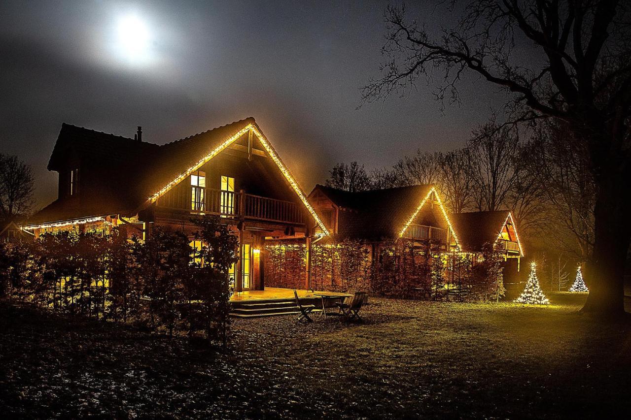Houten Villa Tine Den Ham Bagian luar foto